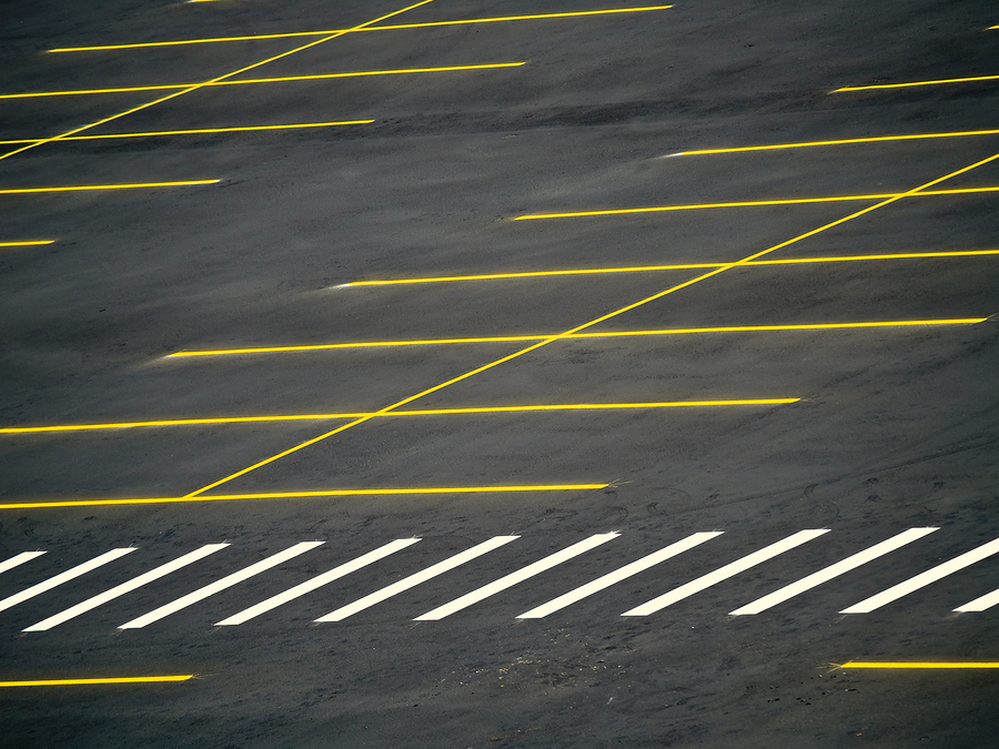 Grunge Empty Parking Lot