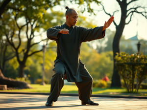 tai-chi-practitioner-doing-a-rounded-posture-called-ward-off